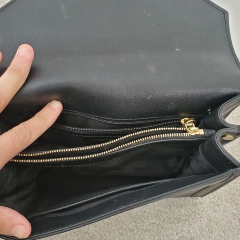 Michael Kors Studded Whitney Black Crossbody Shoulder Bag - Picture 12 of 14